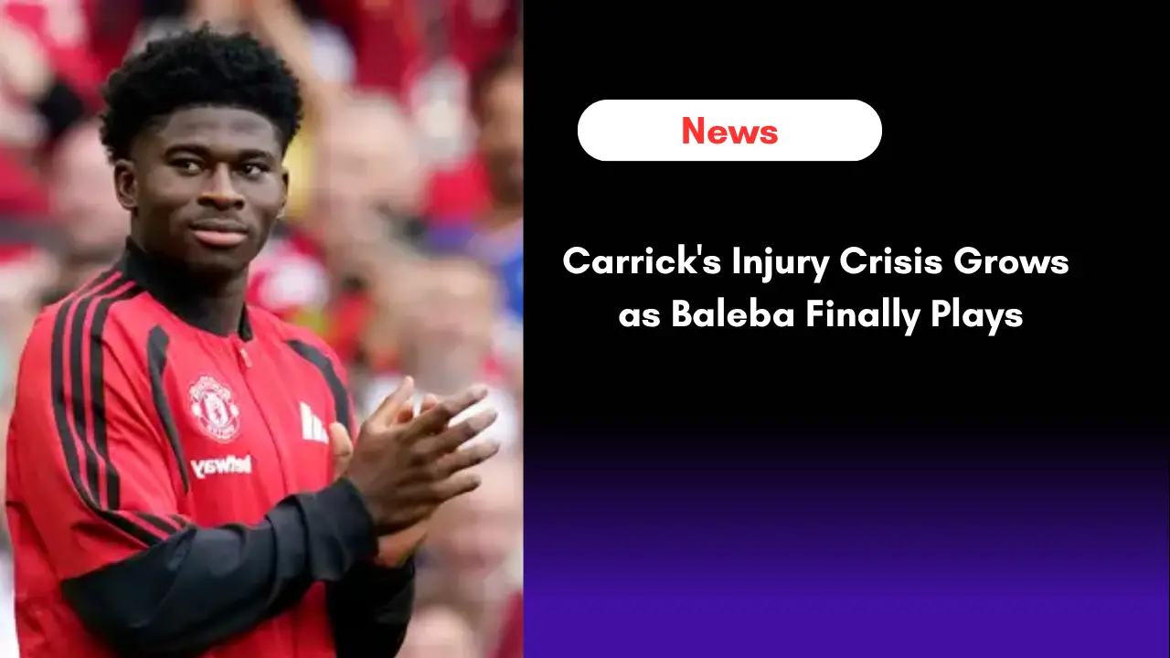 Carlos Baleba in Manchester United kit during the Carlos Baleba Man United friendly at Carrington